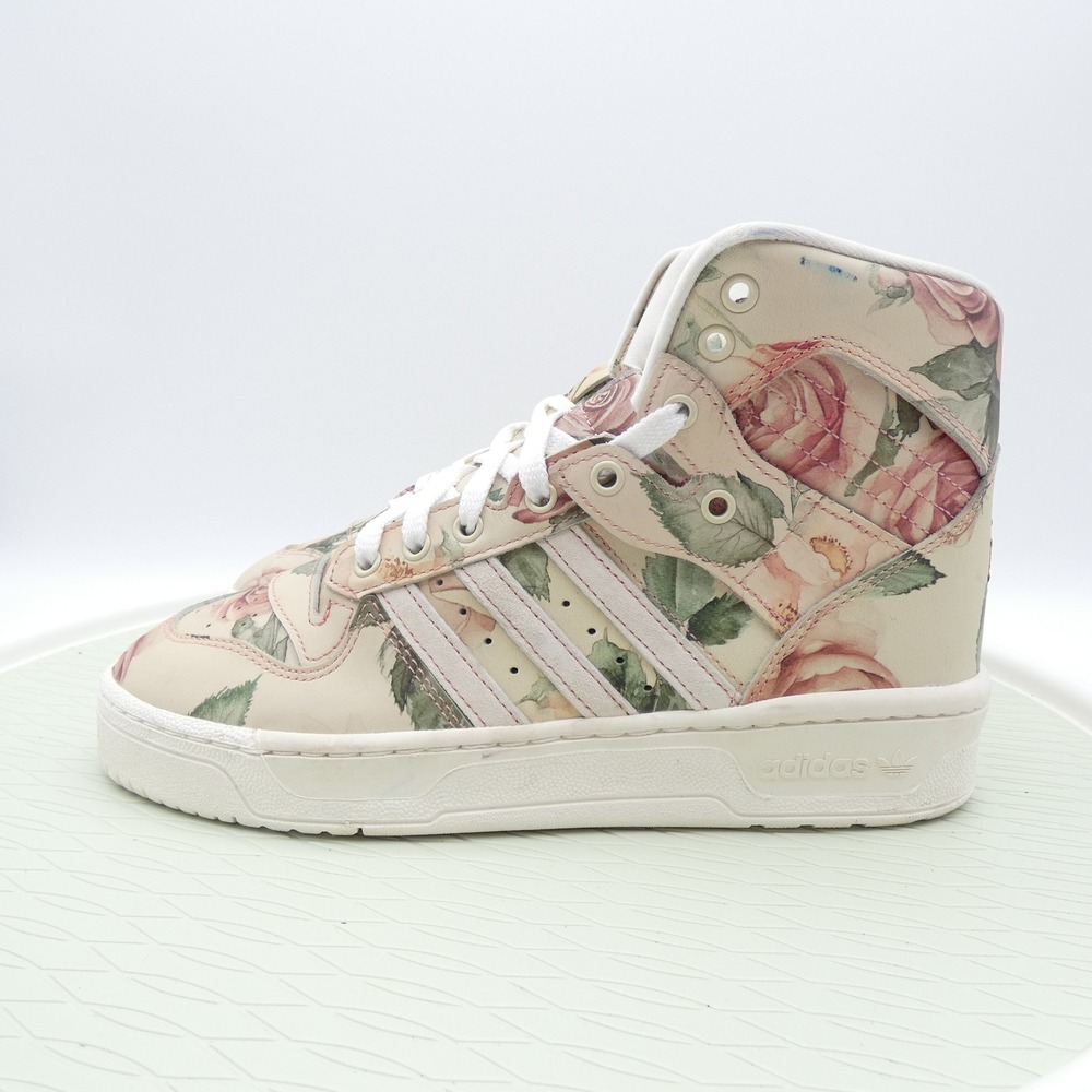 Adidas Rivalry Hi Eric Emanuel Floral Cream Pink Rose Sneakers F35092 Mens 7